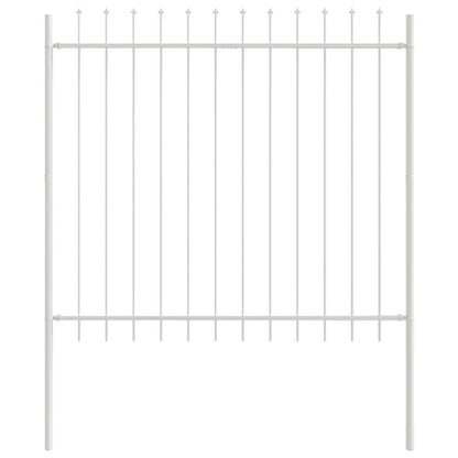 Garden Fence White 1.7 x 1.5 m Powder-coated steel