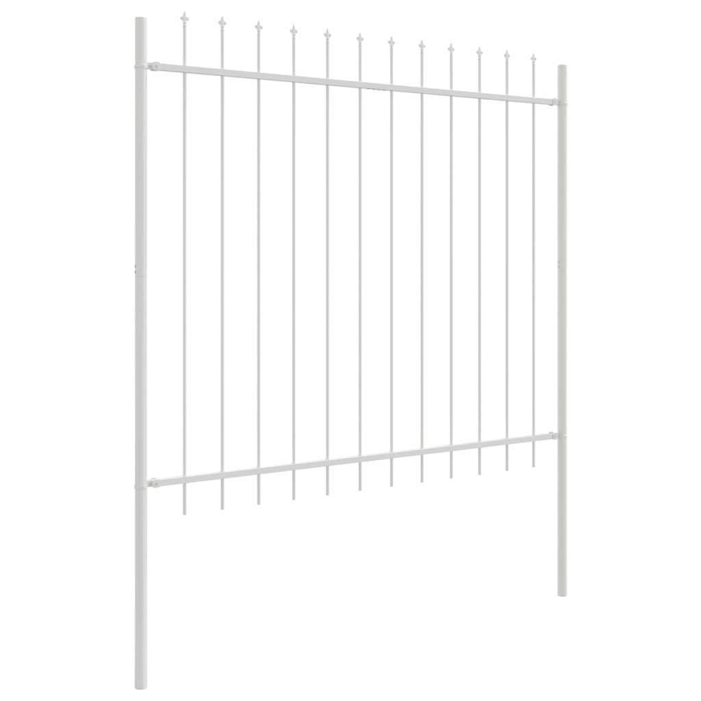 Garden Fence White 1.7 x 1.5 m Powder-coated steel