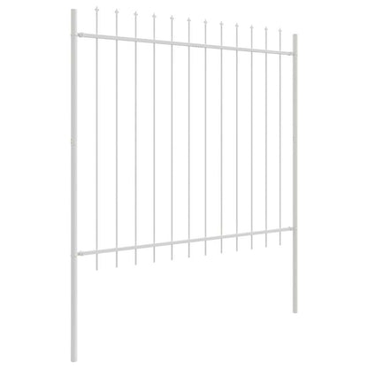 Garden Fence White 1.7 x 1.5 m Powder-coated steel