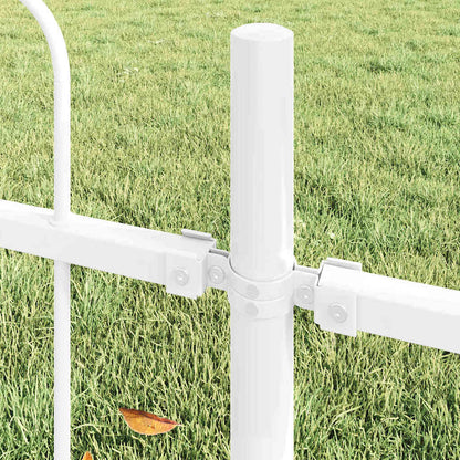 Garden Fence White 1.7 x 0.8 m Powder-coated steel