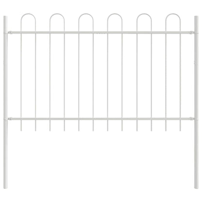 Garden Fence White 1.7 x 0.8 m Powder-coated steel
