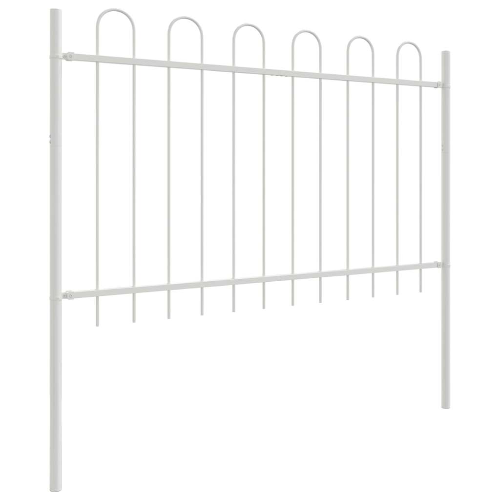 Garden Fence White 1.7 x 1.2 m Powder-coated steel