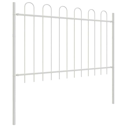 Garden Fence White 1.7 x 1.2 m Powder-coated steel