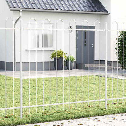 Garden Fence White 1.7 x 1.5 m Powder-coated steel
