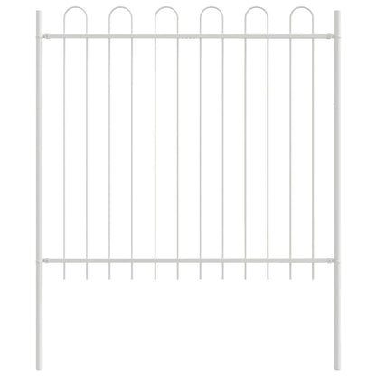 Garden Fence White 1.7 x 1.5 m Powder-coated steel