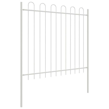 Garden Fence White 1.7 x 1.5 m Powder-coated steel