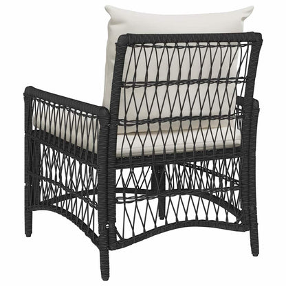 Garden Chair Black 60 x 70 x 78cm Poly Rattan
