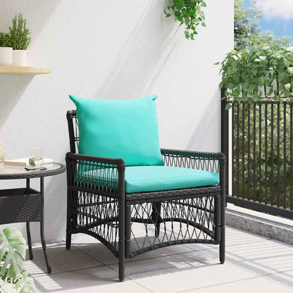 Garden Chair Black 60 x 70 x 78cm Poly Rattan