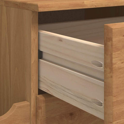 Entryway Storage Bench with Drawer ASKIM Brown 100 x 39 x 62 cm