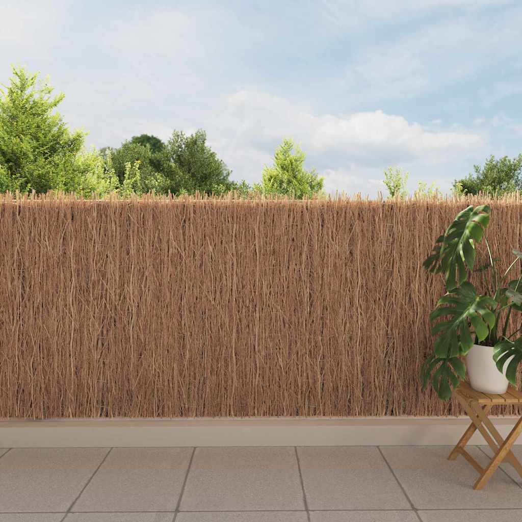 Brushwood Fence Brown 400 x 125 cm Brushwood