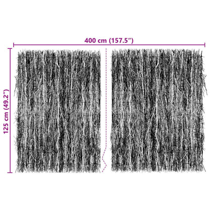Brushwood Fence Brown 400 x 125 cm Brushwood
