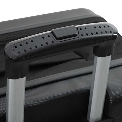 Suitcase Folding with Lock Black 34 x 23 x 55.5 cm ABS Plastic