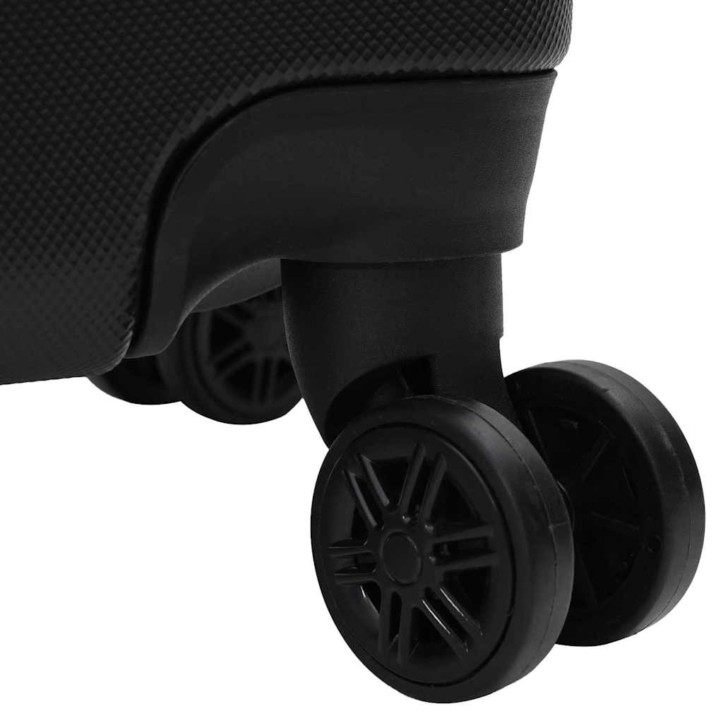 Suitcase Set 3 pcs Black 50 x 31 x 78 cm ABS Plastic and Steel