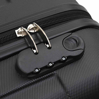 Suitcase Set 3 pcs Black 50 x 31 x 78 cm ABS Plastic and Steel