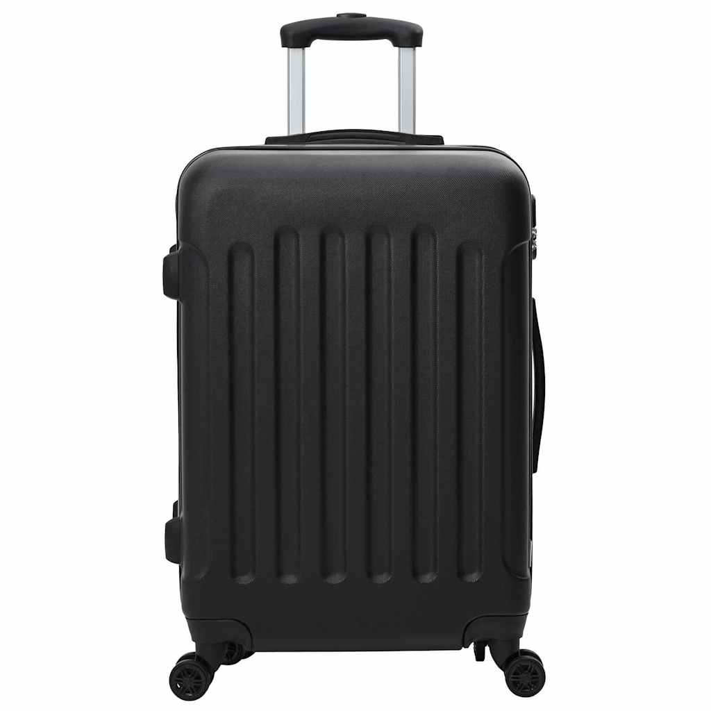 Suitcase Set 3 pcs Black 50 x 31 x 78 cm ABS Plastic and Steel