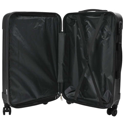 Suitcase Set 3 pcs Black 50 x 31 x 78 cm ABS Plastic and Steel