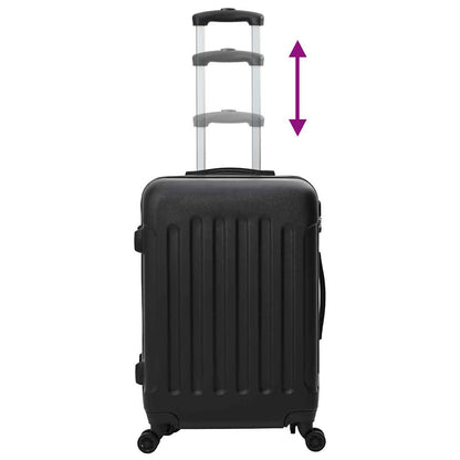 Suitcase Set 3 pcs Black 50 x 31 x 78 cm ABS Plastic and Steel