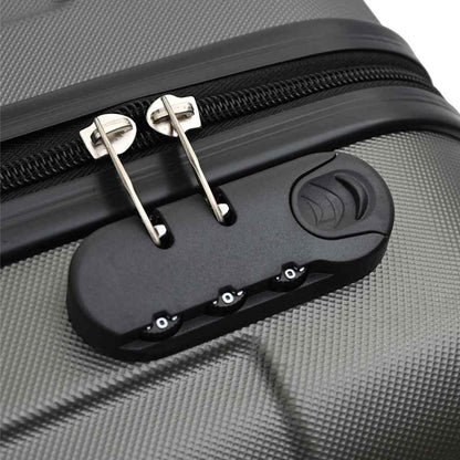 Suitcase Set with Lock 3 pcs Dark grey 50 x 31 x 78 cm