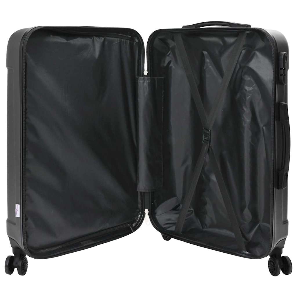 Suitcase Set with Lock 3 pcs Dark grey 50 x 31 x 78 cm