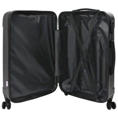 Suitcase Set with Lock 3 pcs Dark grey 50 x 31 x 78 cm