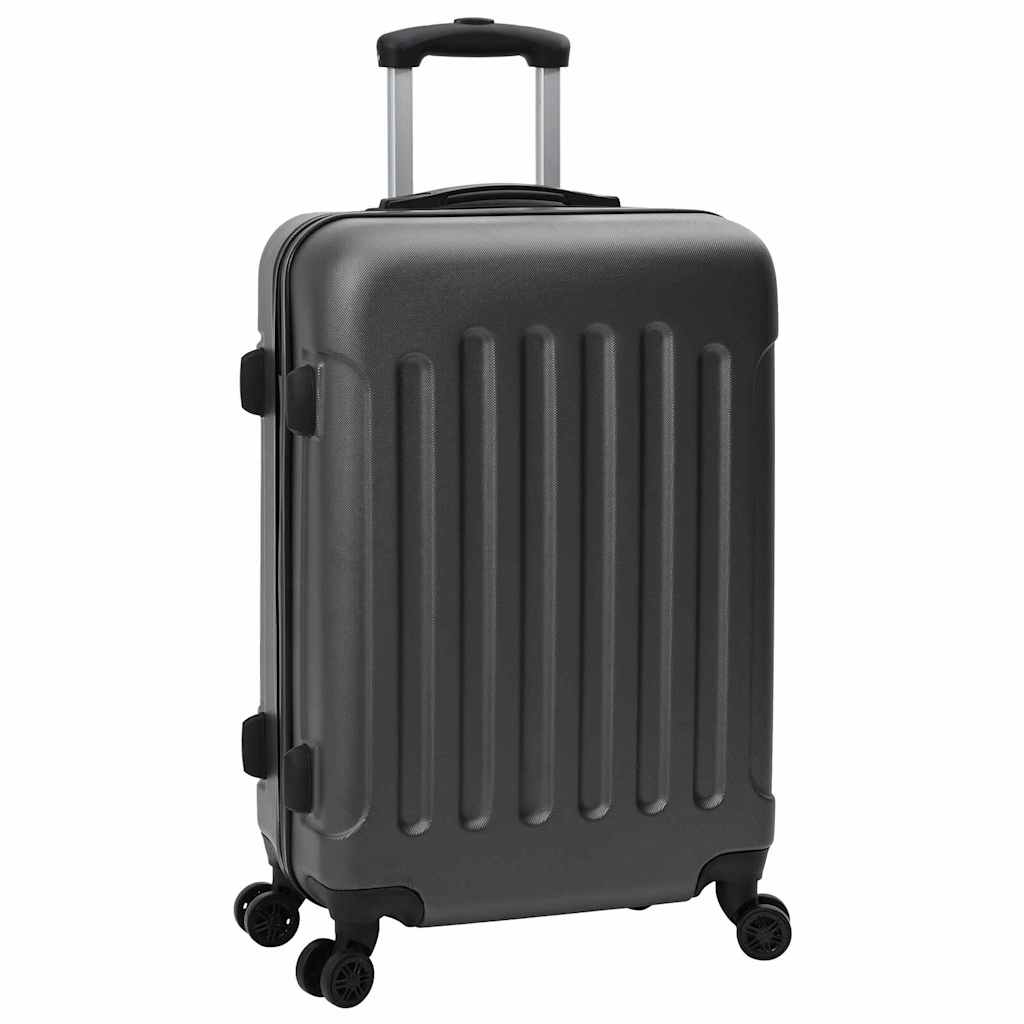 Suitcase Set with Lock 3 pcs Dark grey 50 x 31 x 78 cm