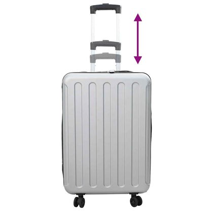 Suitcase Folding with Lock Silver 43 x 27 x 66 cm ABS Plastic