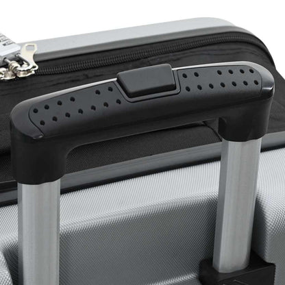 Suitcase Folding with Lock Silver 50 x 30 x 76 cm ABS Plastic