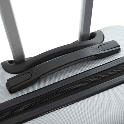 Suitcase Set 3 pcs Silver 50 x 31 x 78 cm ABS Plastic and Steel