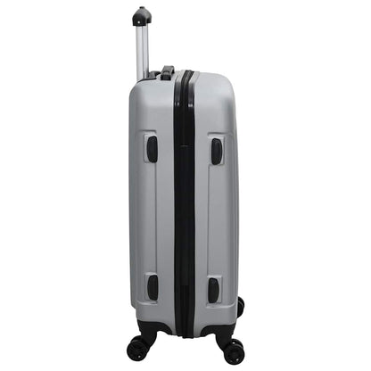 Suitcase Set 3 pcs Silver 50 x 31 x 78 cm ABS Plastic and Steel
