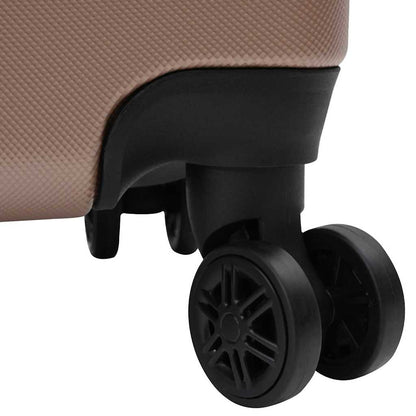 Suitcase Set with Lock 3 pcs Rose gold 50 x 31 x 78 cm
