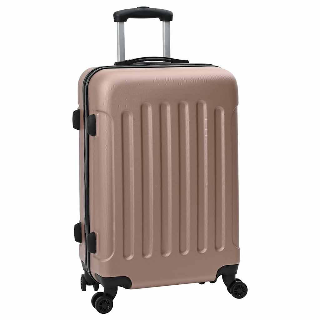 Suitcase Set with Lock 3 pcs Rose gold 50 x 31 x 78 cm