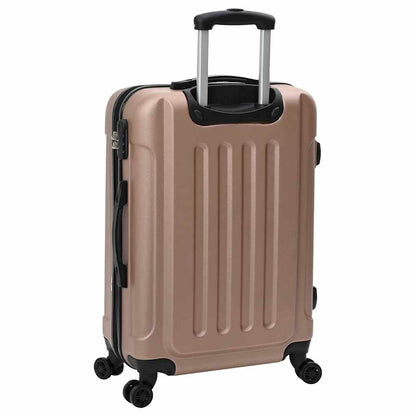 Suitcase Set with Lock 3 pcs Rose gold 50 x 31 x 78 cm