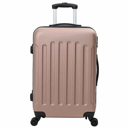 Suitcase Set with Lock 3 pcs Rose gold 50 x 31 x 78 cm