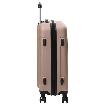 Suitcase Set with Lock 3 pcs Rose gold 50 x 31 x 78 cm