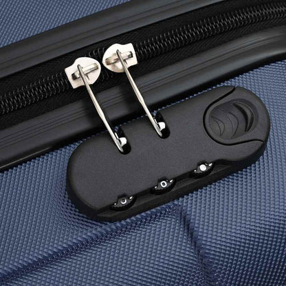 Suitcase Set with Lock 3 pcs Dark blue 50 x 31 x 78 cm