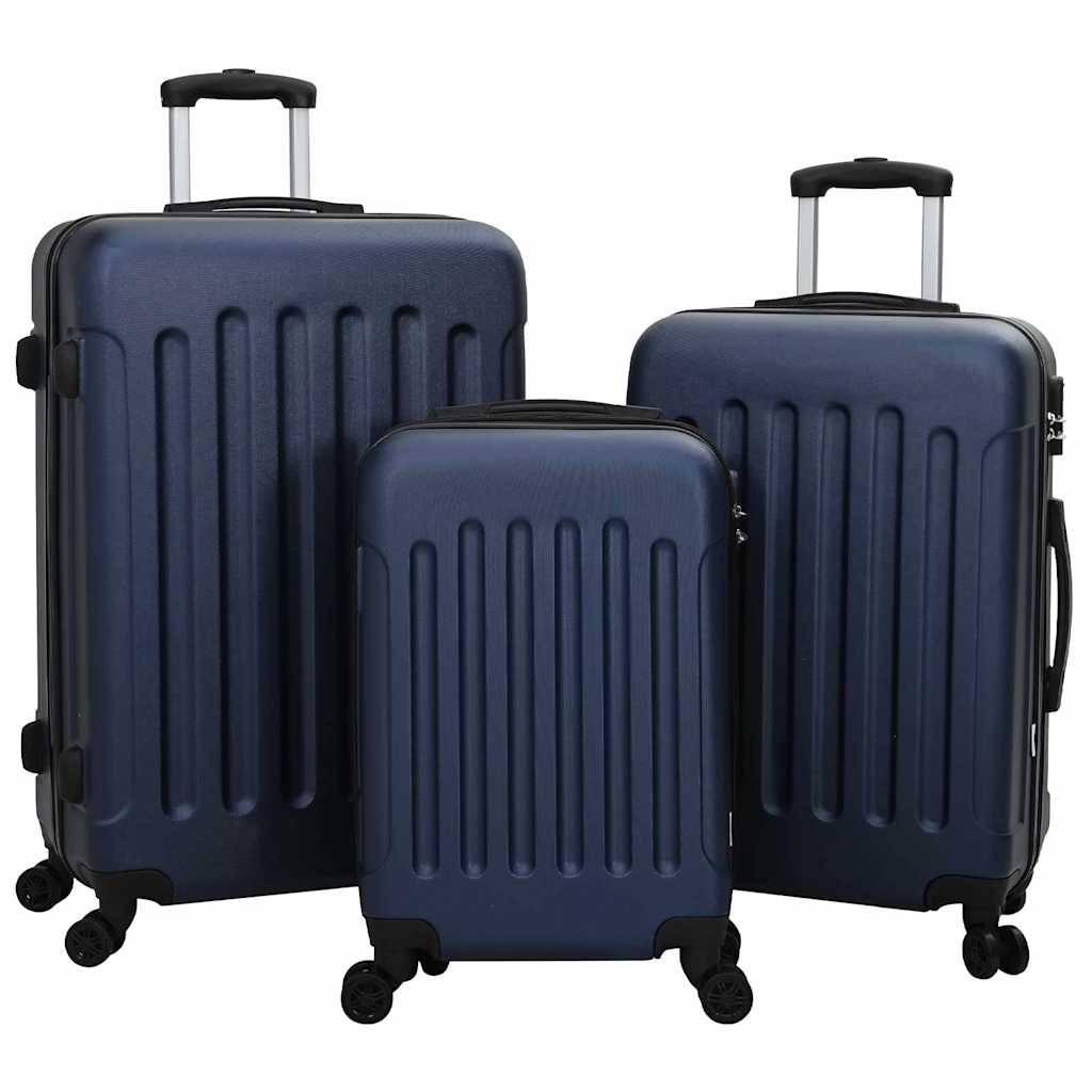 Suitcase Set with Lock 3 pcs Dark blue 50 x 31 x 78 cm