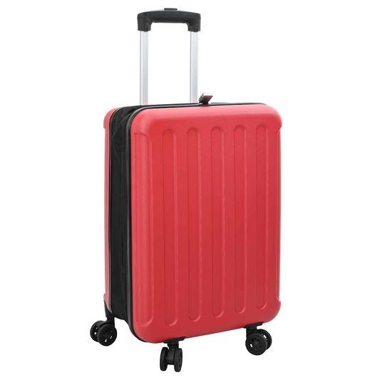 Suitcase Folding with Lock Red 34 x 23 x 55.5 cm ABS Plastic