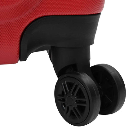 Suitcase Set 3 pcs Red 50 x 31 x 78 cm ABS Plastic and Steel