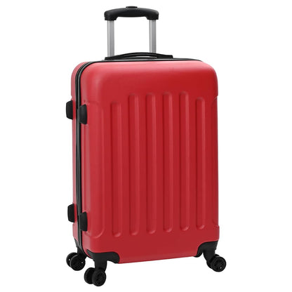 Suitcase Set 3 pcs Red 50 x 31 x 78 cm ABS Plastic and Steel
