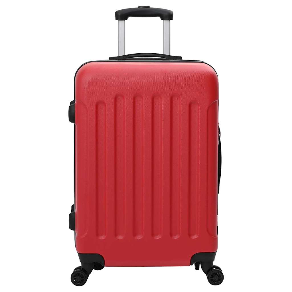 Suitcase Set 3 pcs Red 50 x 31 x 78 cm ABS Plastic and Steel