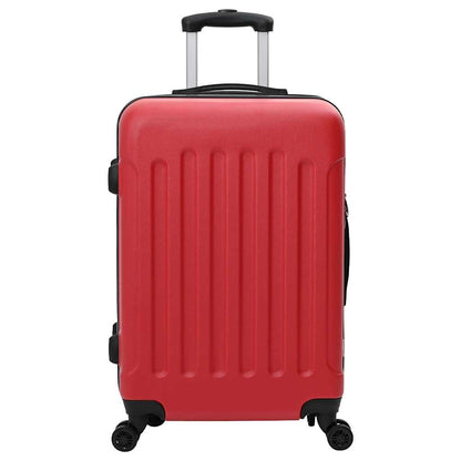 Suitcase Set 3 pcs Red 50 x 31 x 78 cm ABS Plastic and Steel