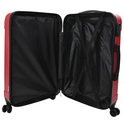 Suitcase Set 3 pcs Red 50 x 31 x 78 cm ABS Plastic and Steel