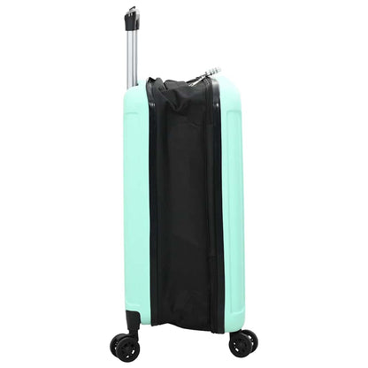 Suitcase Folding Mint green 43 x 27 x 66 cm ABS Plastic