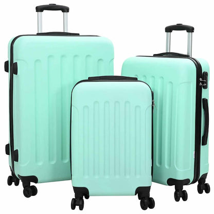 Suitcase Set with Lock 3 pcs Mint green 50 x 31 x 78 cm