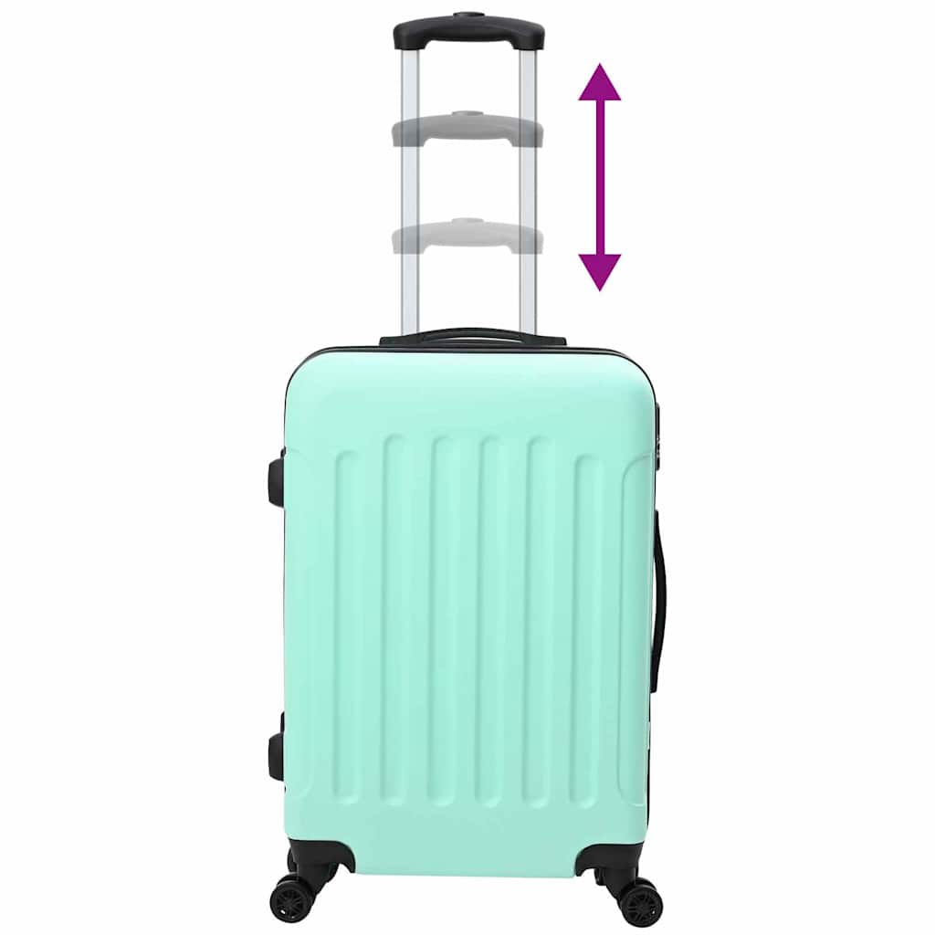 Suitcase Set with Lock 3 pcs Mint green 50 x 31 x 78 cm