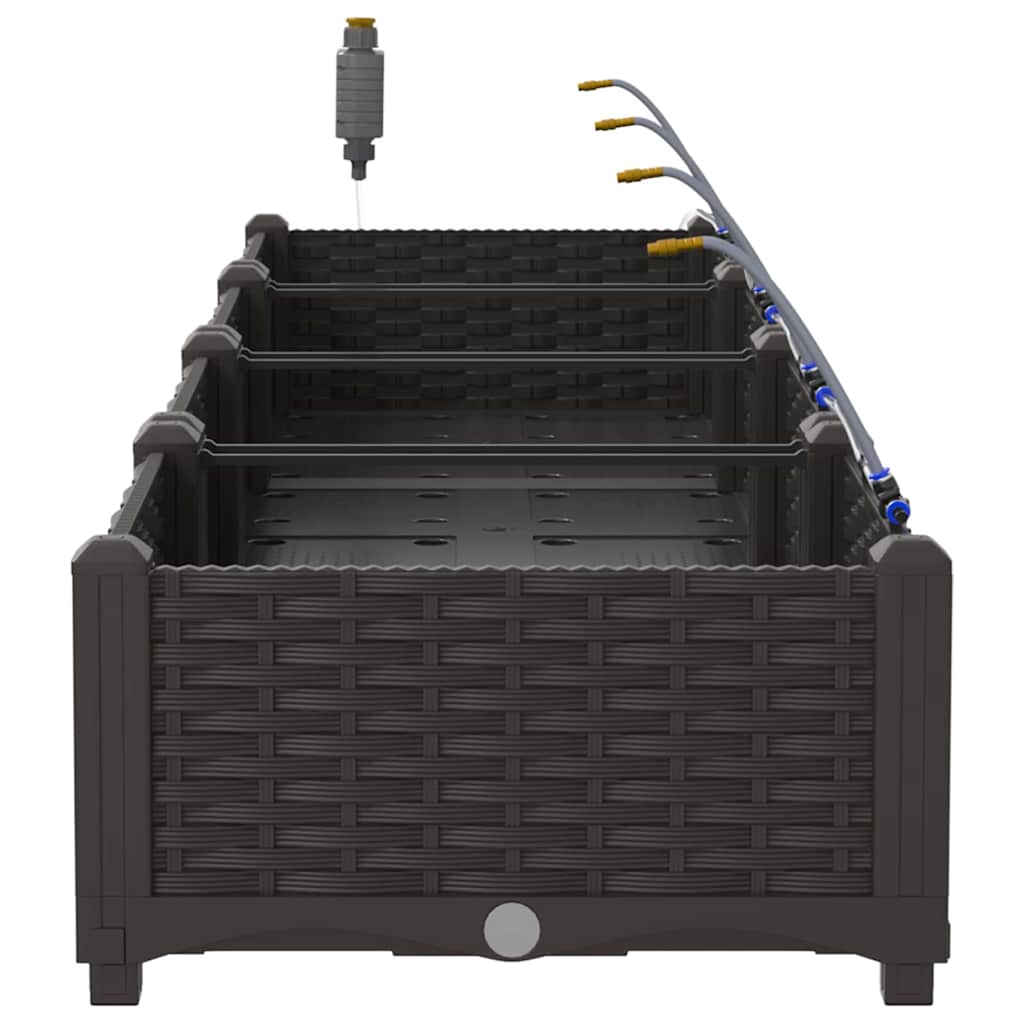 Garden Brown 160 x 40 x 22 cm Steel