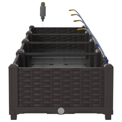 Garden Brown 160 x 40 x 22 cm Steel