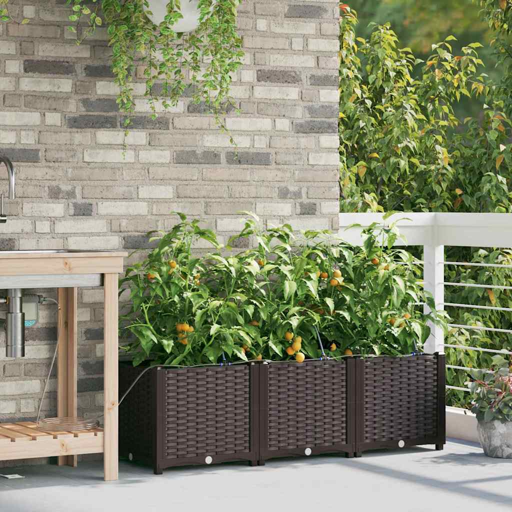 Garden Brown 120 x 40 x 37.5 cm Steel