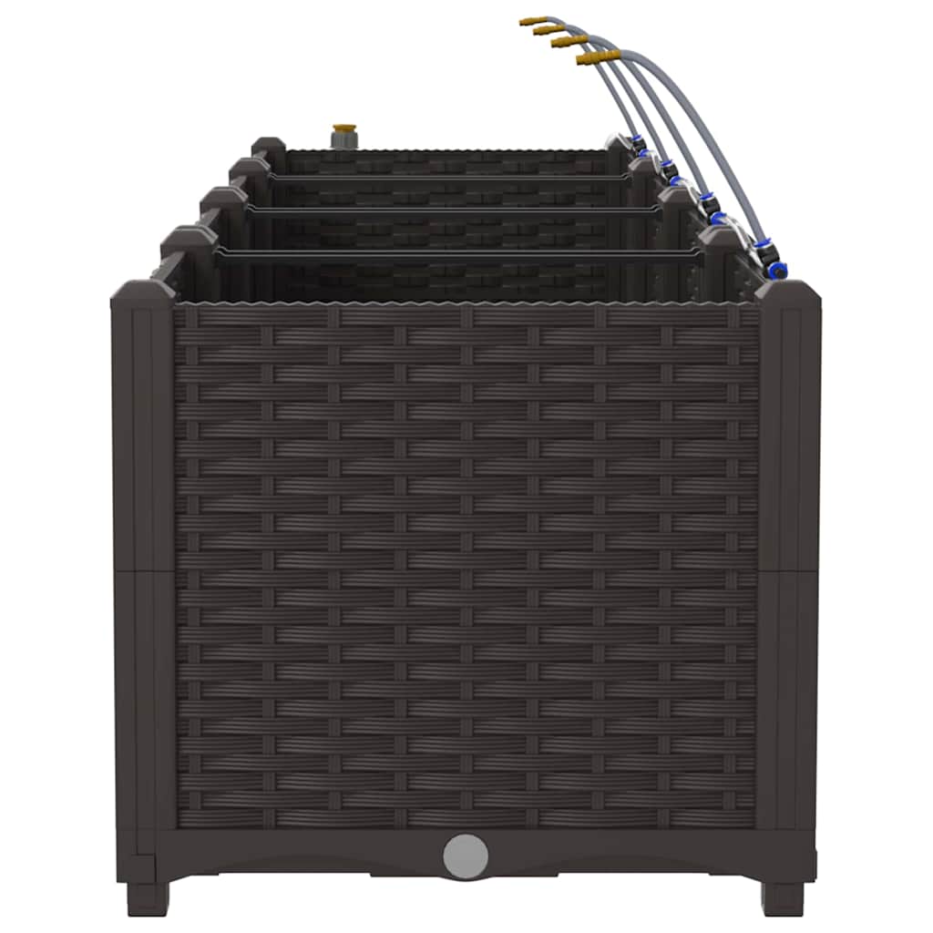 Garden Brown 160 x 40 x 37.5 cm Steel