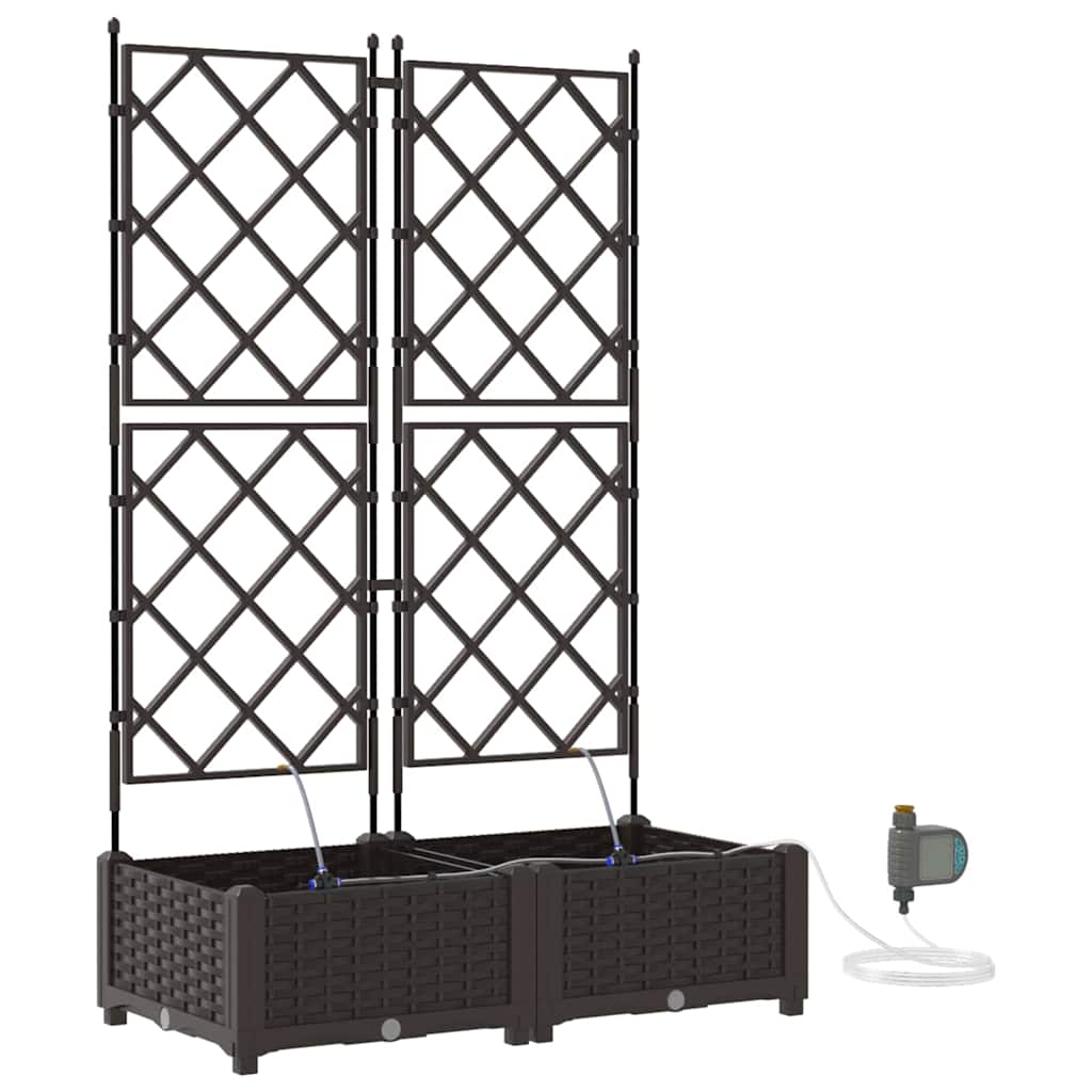 Garden Brown 80 x 40 x 126 cm Steel